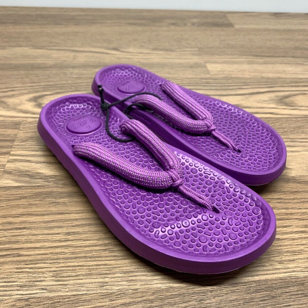 New Allbirds Sugar Zeffer 2 Sandals Women's Size 6 Thong Purple Beach Summer